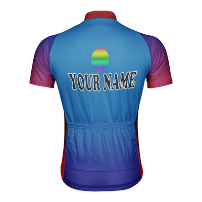 Customized Men's Puerto Rico Short Sleeve Cycling Jersey