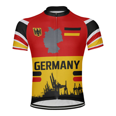 Customized Germany Men's Cycling Jersey Short Sleeve