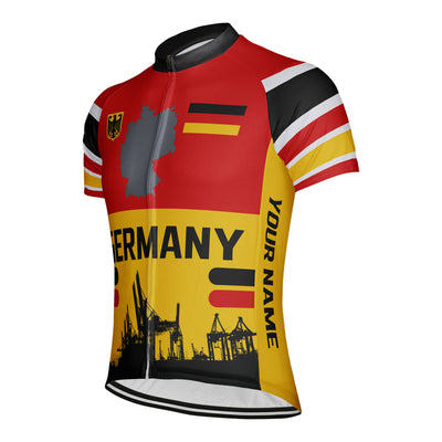 Customized Germany Men's Cycling Jersey Short Sleeve