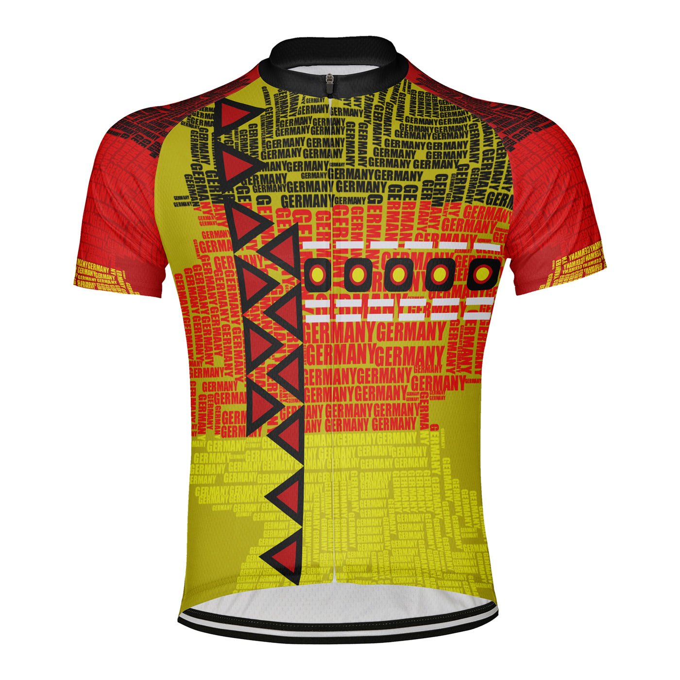 Customized Germany Men's Cycling Jersey Short Sleeve