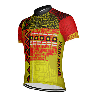 Customized Germany Men's Cycling Jersey Short Sleeve