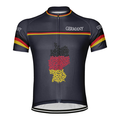 Customized Germany Men's Cycling Jersey Short Sleeve
