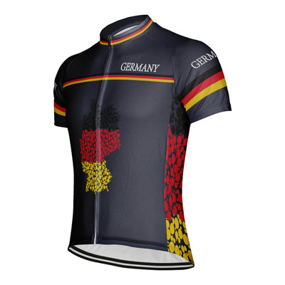 Customized Germany Men's Cycling Jersey Short Sleeve