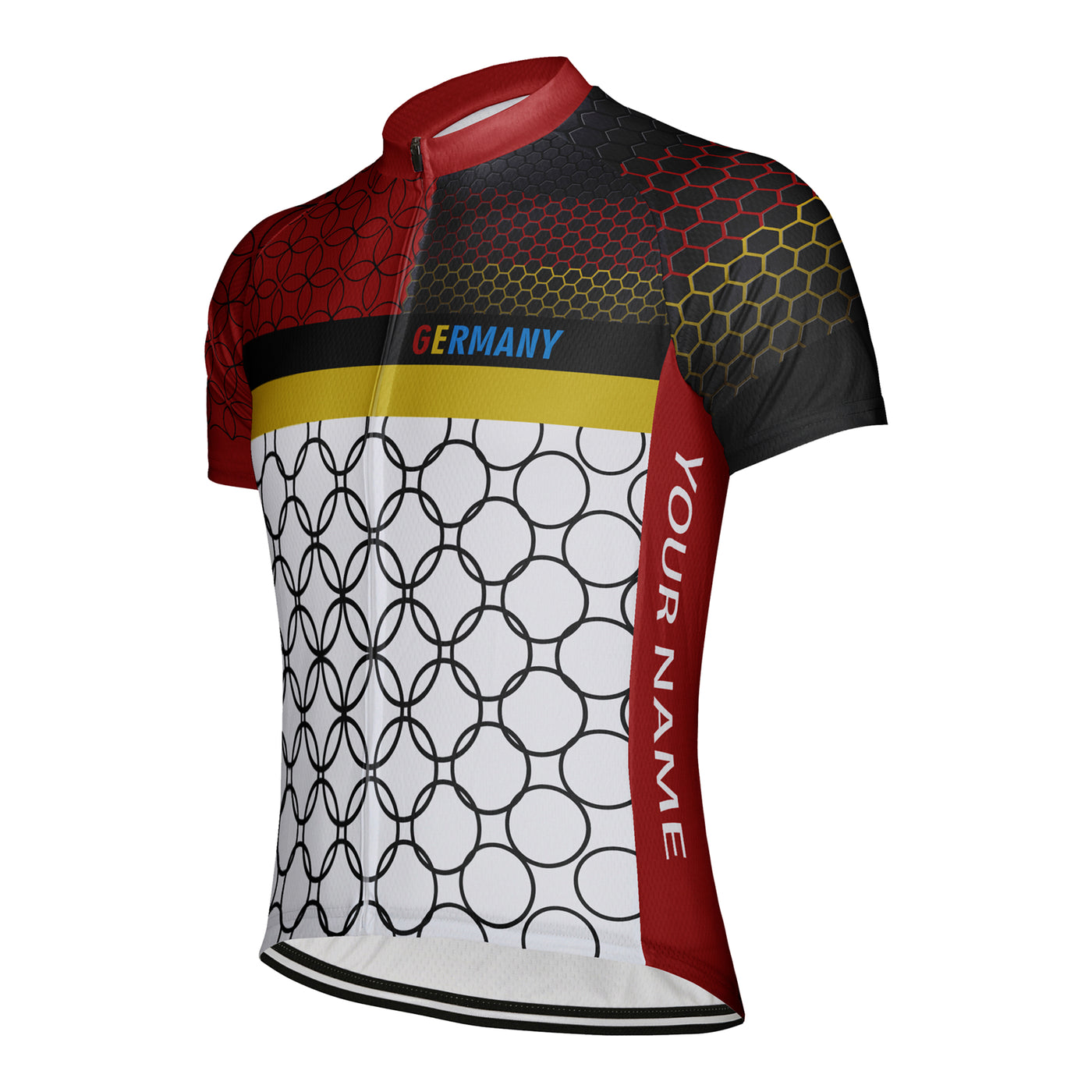 Customized Germany Men's Cycling Jersey Short Sleeve