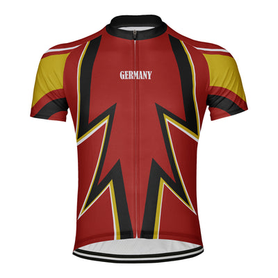 Customized Germany Men's Cycling Jersey Short Sleeve