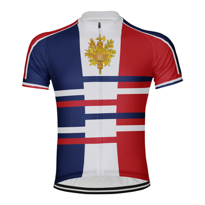 Customized France Men's Cycling Jersey Short Sleeve