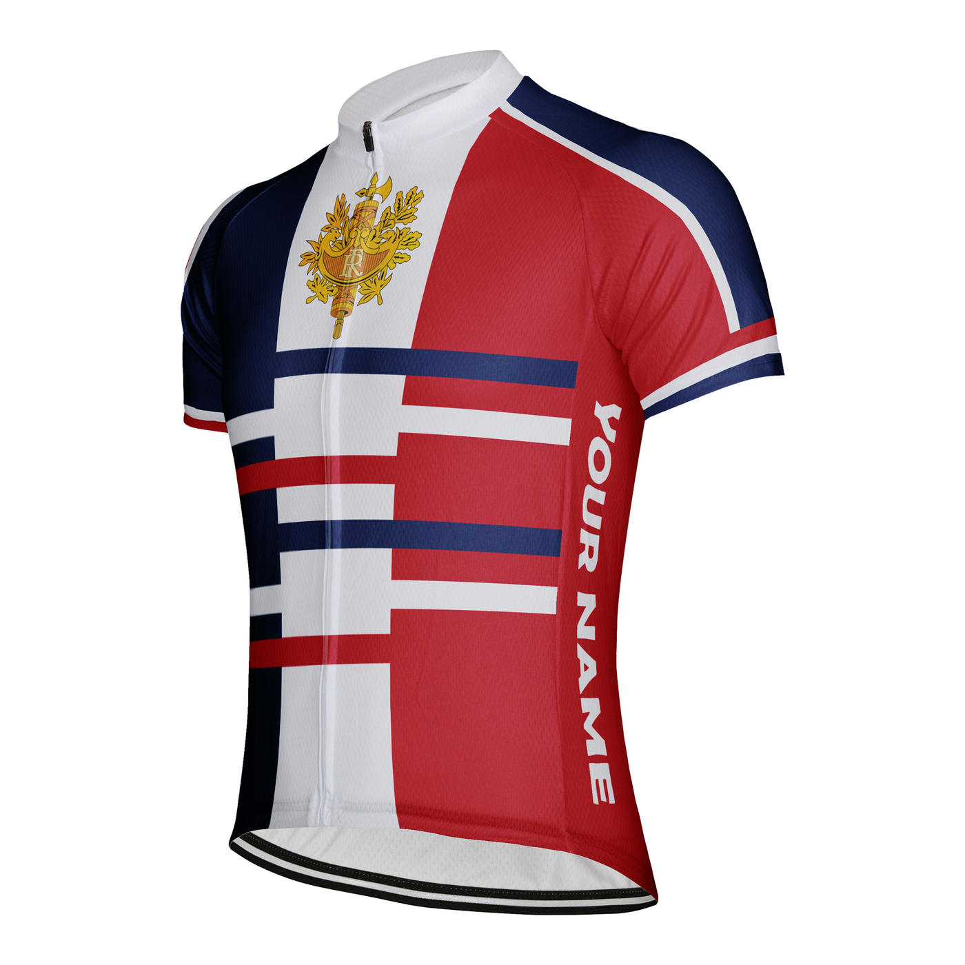 Customized France Men's Cycling Jersey Short Sleeve
