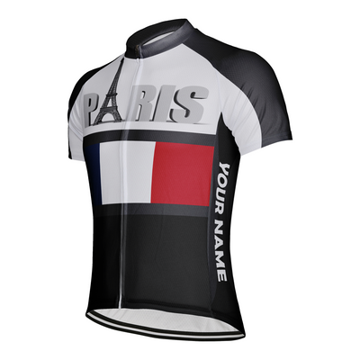 Customized France Men's Cycling Jersey Short Sleeve