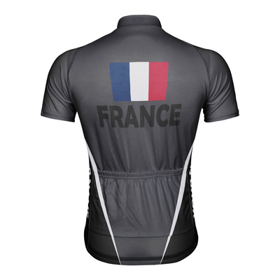 Customized France Men's Cycling Jersey Short Sleeve