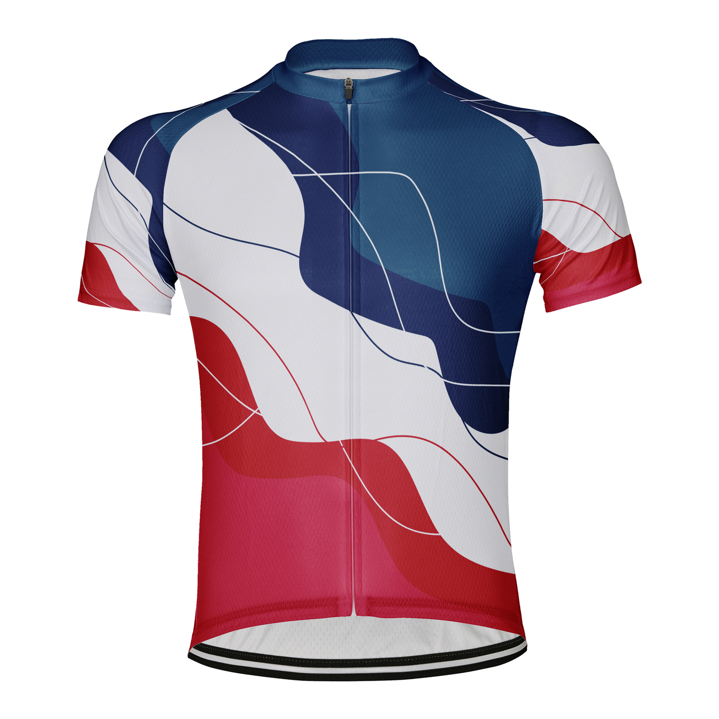 Customized France Men's Cycling Jersey Short Sleeve