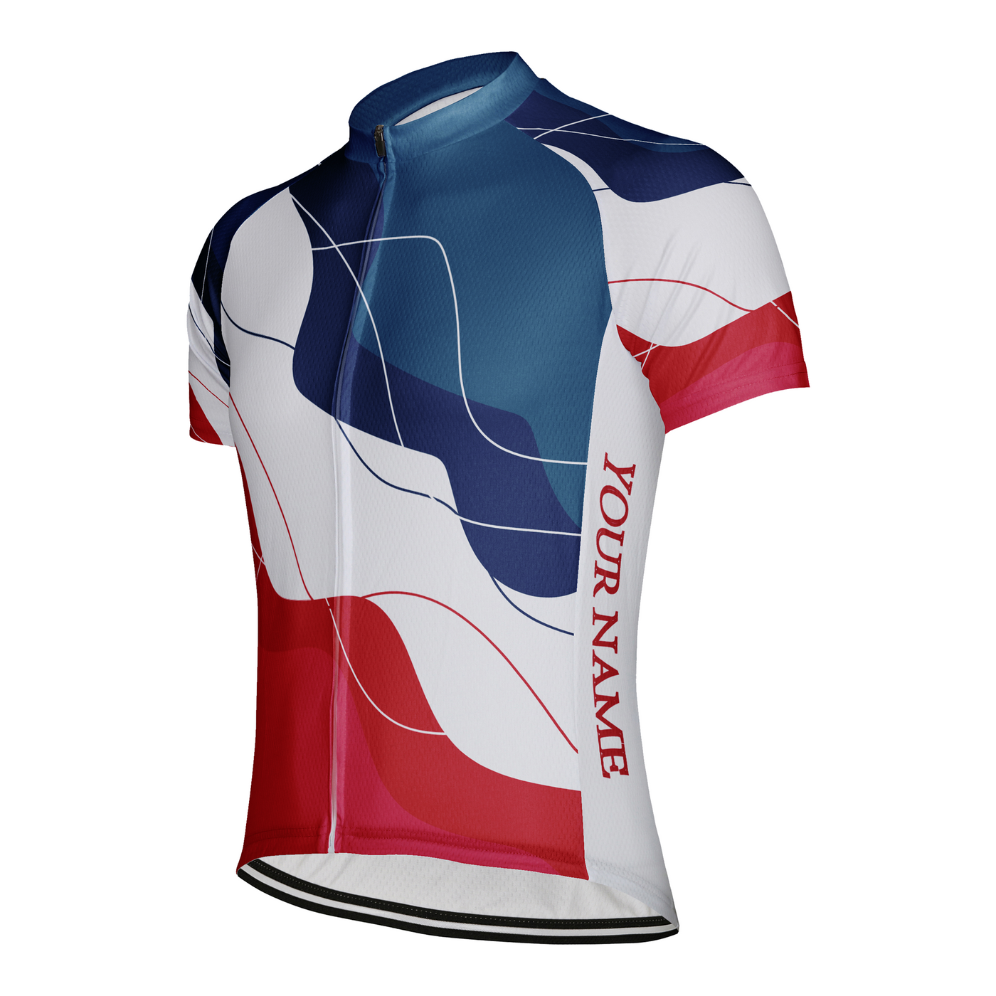 Customized France Men's Cycling Jersey Short Sleeve