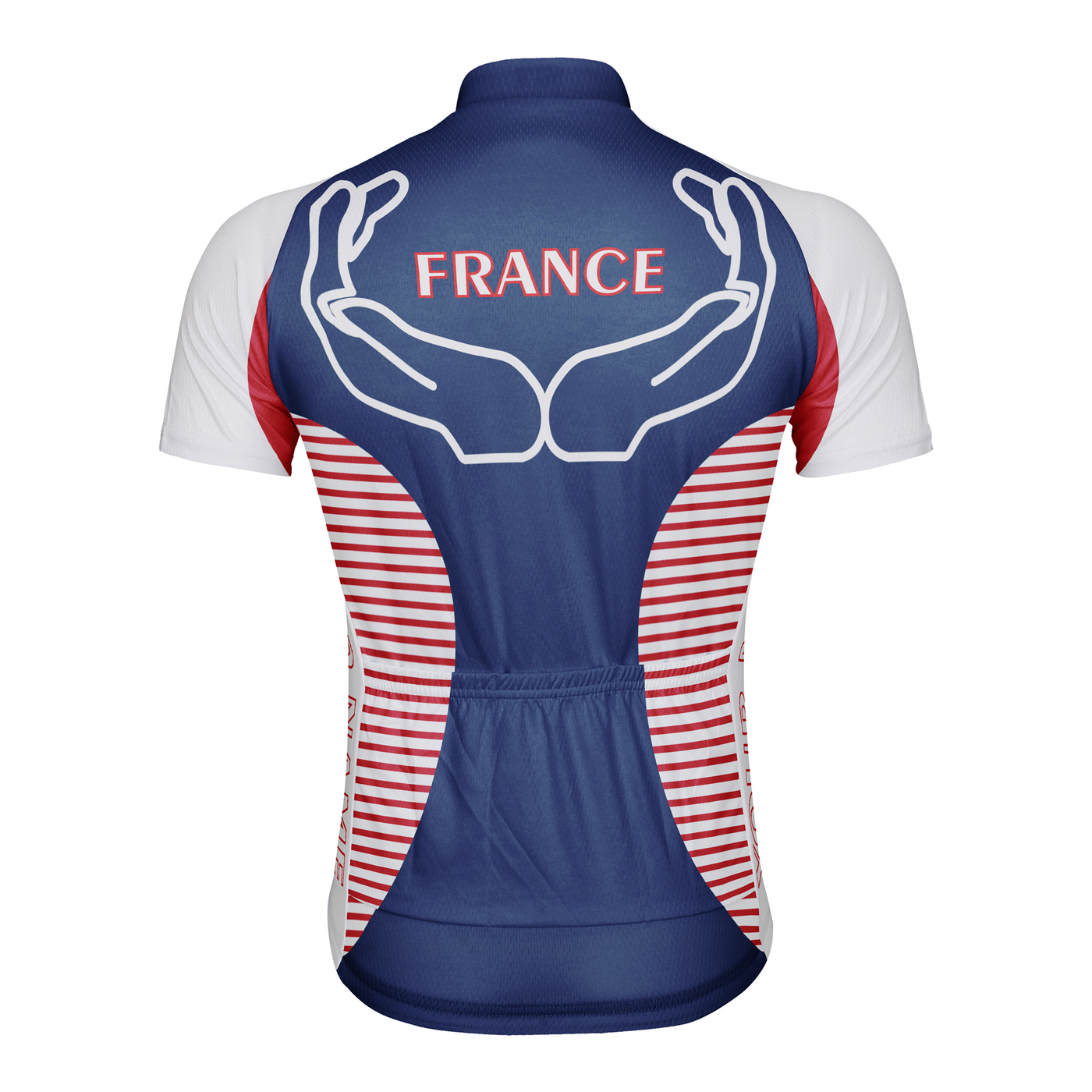 Customized France Men's Cycling Jersey Short Sleeve