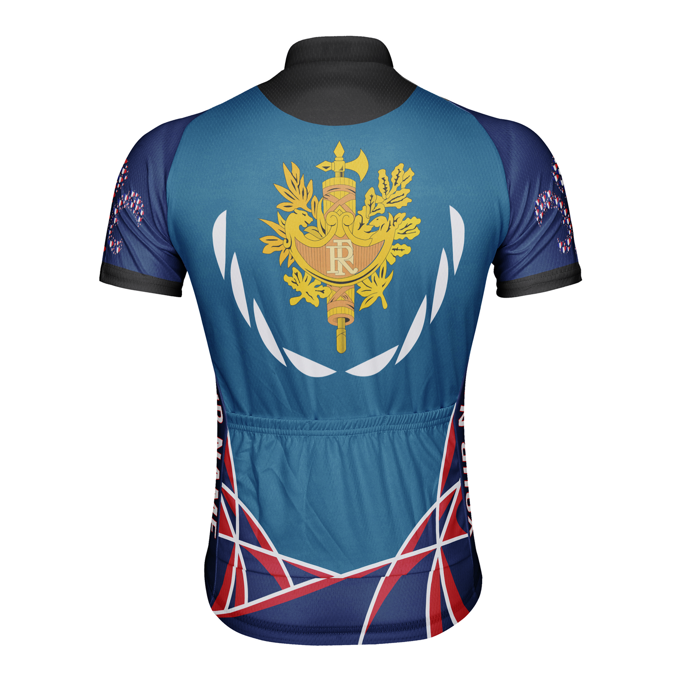 Customized France Men's Cycling Jersey Short Sleeve