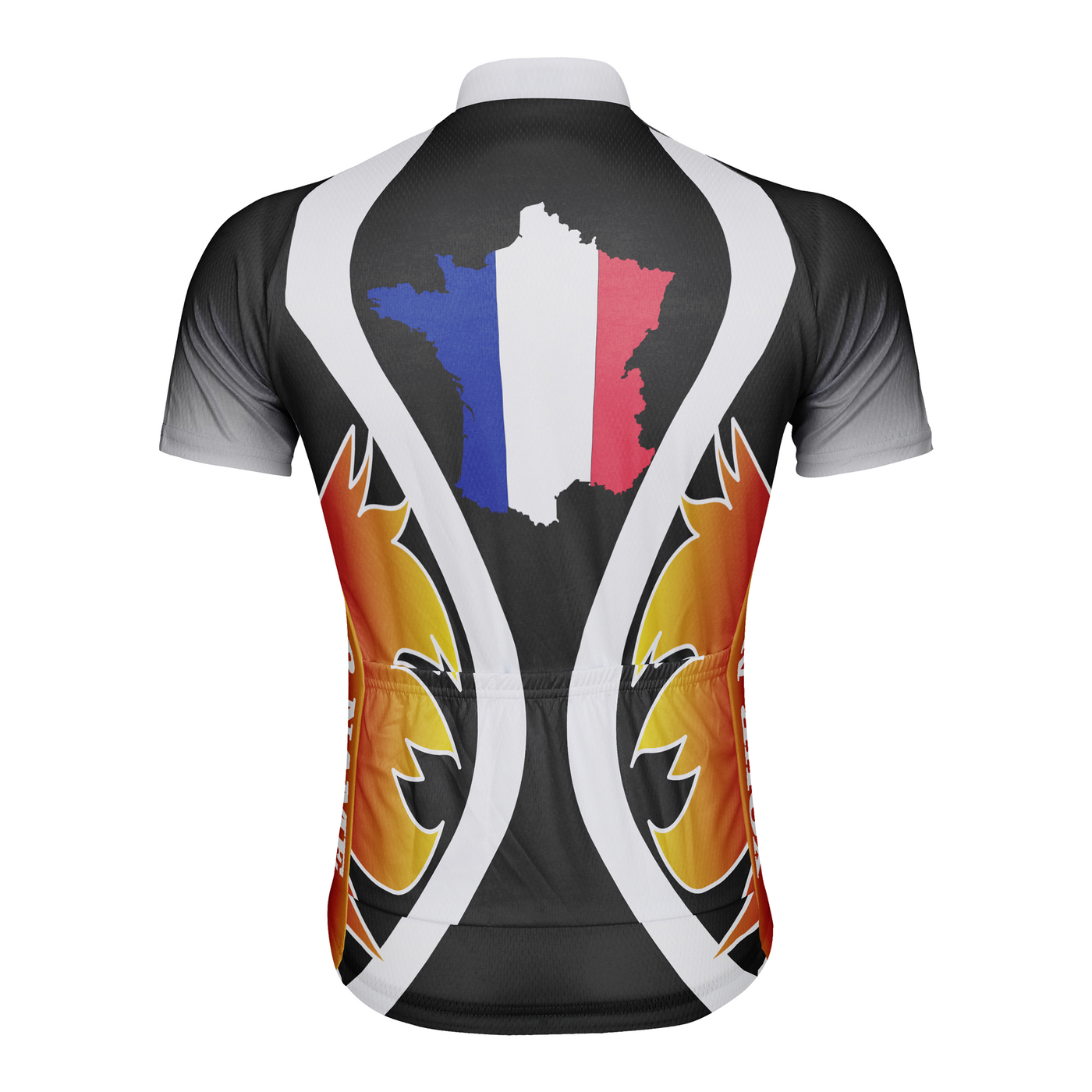Customized France Men's Cycling Jersey Short Sleeve