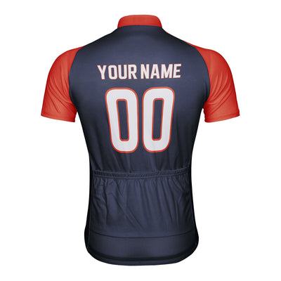 Customized Houston Team Men's Cycling Jersey Short Sleeve