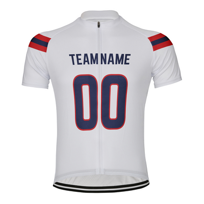 Customized New England Team Men's Cycling Jersey Short Sleeve