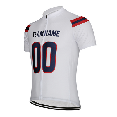 Customized New England Team Men's Cycling Jersey Short Sleeve