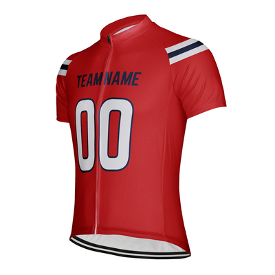 Customized New England Team Men's Cycling Jersey Short Sleeve