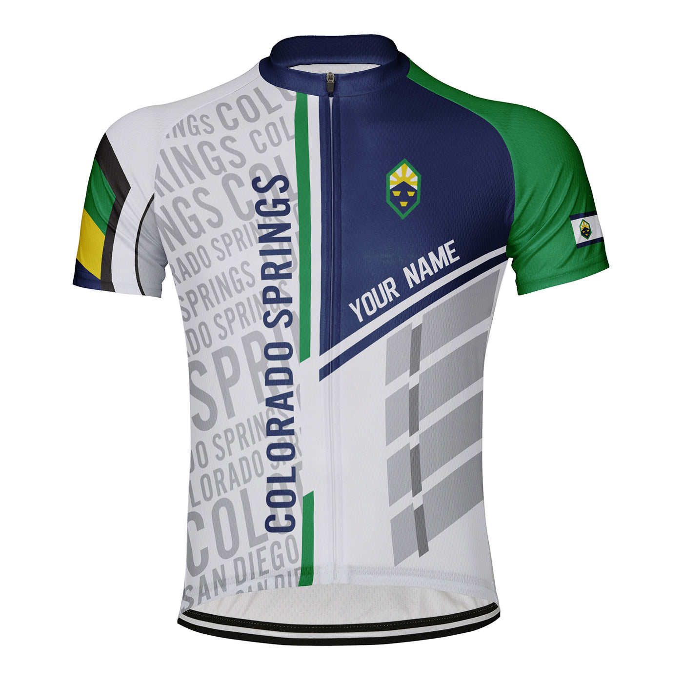 Customized Colorado Springs Men's Cycling Jersey Short Sleeve