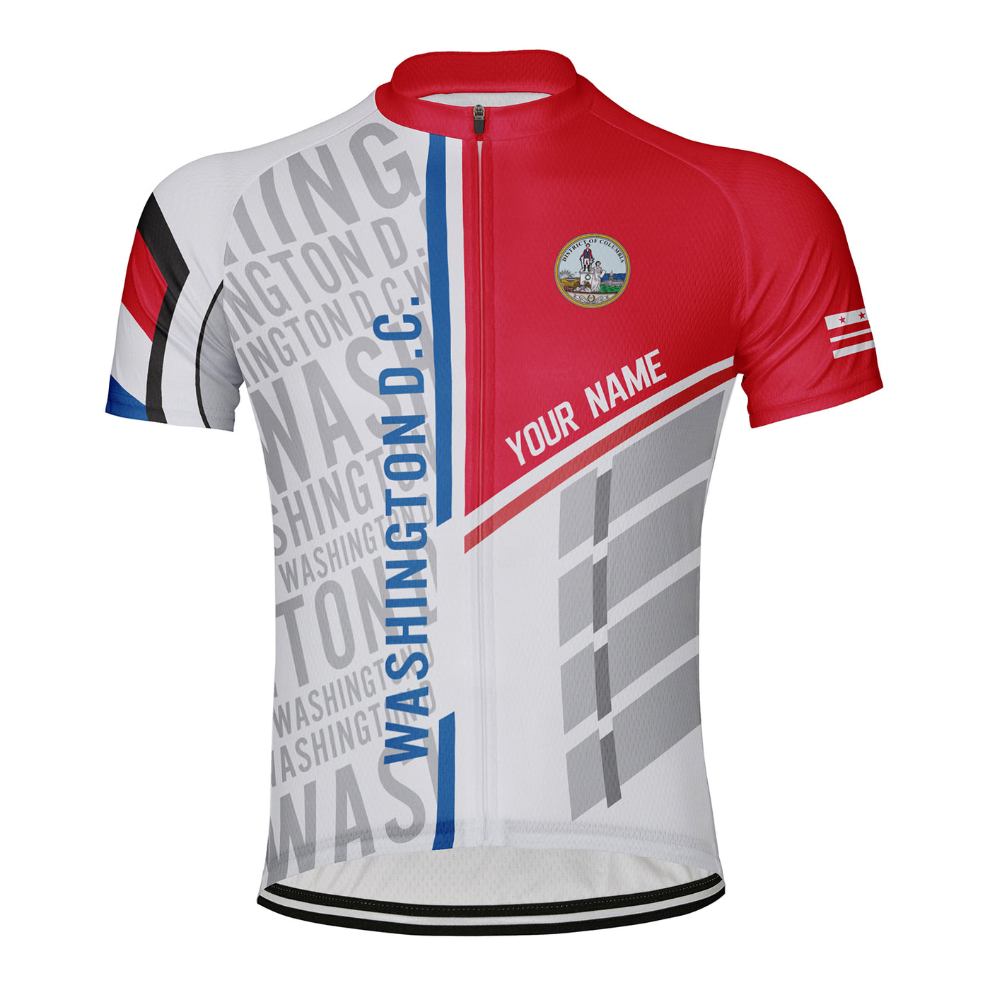 Customized Washington D.C. Men's Cycling Jersey Short Sleeve