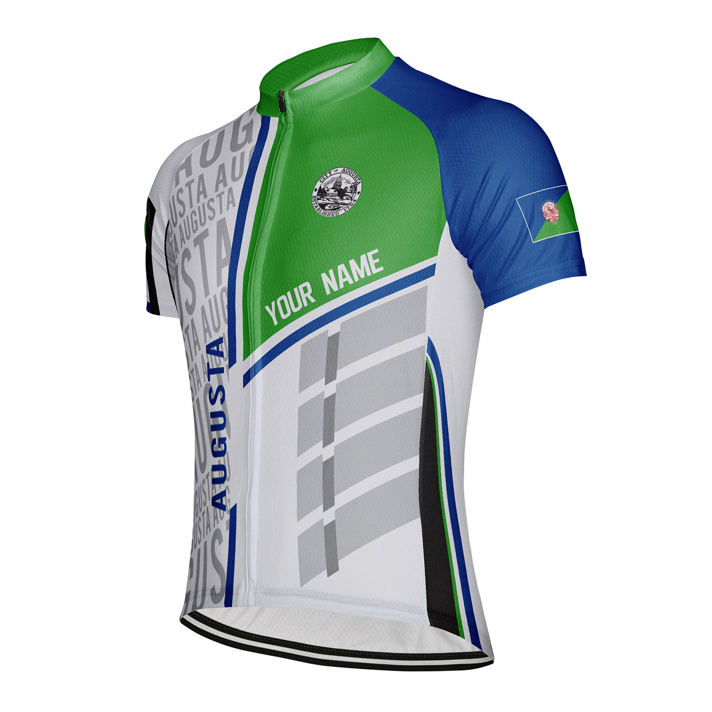 Customized Augusta Men's Cycling Jersey Short Sleeve
