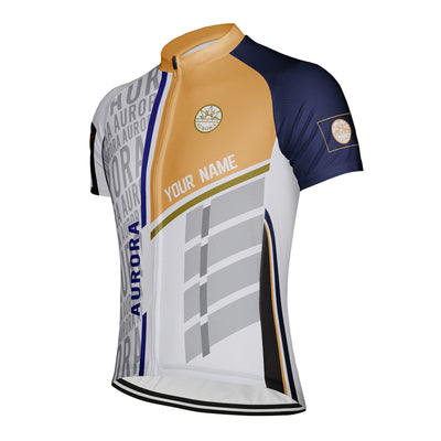 Customized Aurora Men's Cycling Jersey Short Sleeve