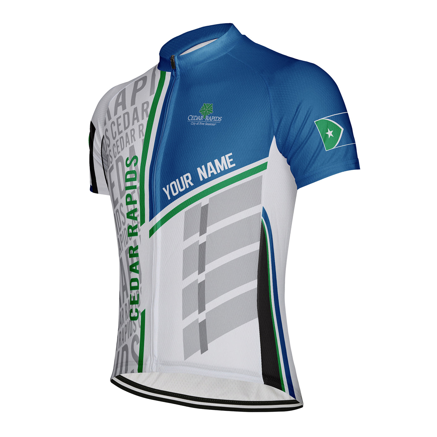 Customized Cedar Rapids Men's Cycling Jersey Short Sleeve