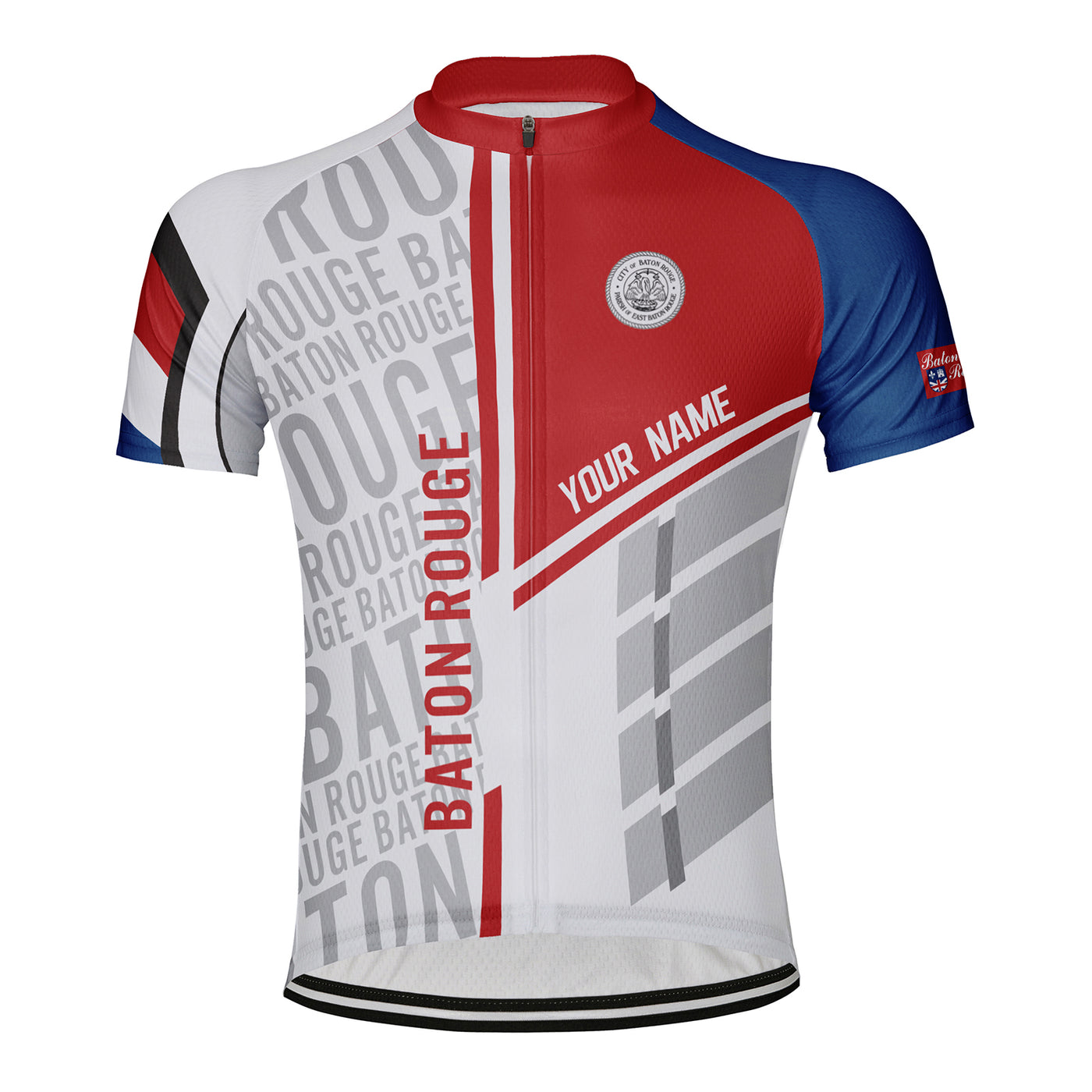 Customized Baton Rouge Men's Cycling Jersey Short Sleeve