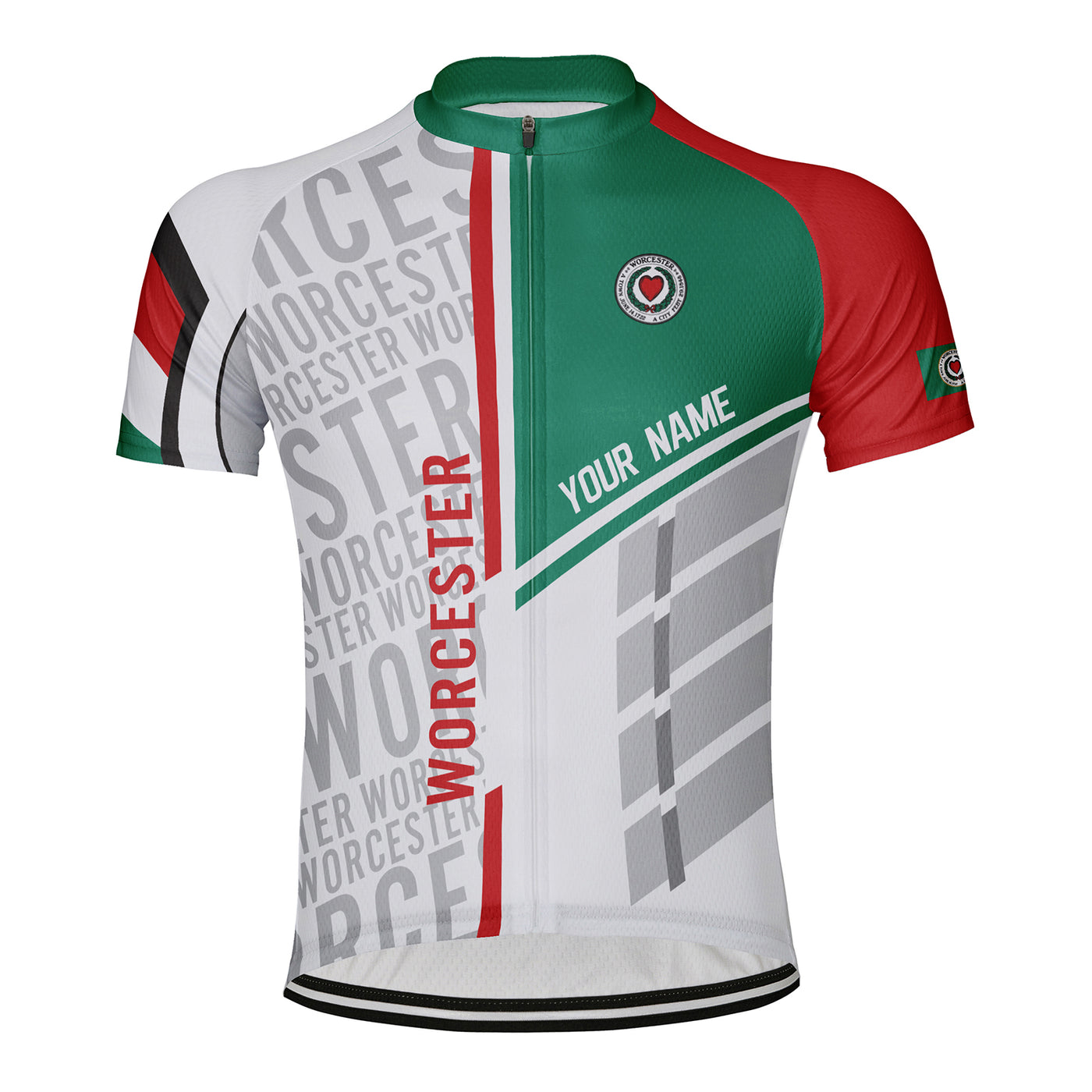 Customized Worcester Men's Cycling Jersey Short Sleeve