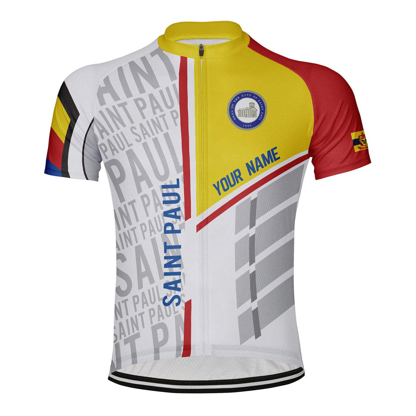 Customized Saint Paul Men's Cycling Jersey Short Sleeve