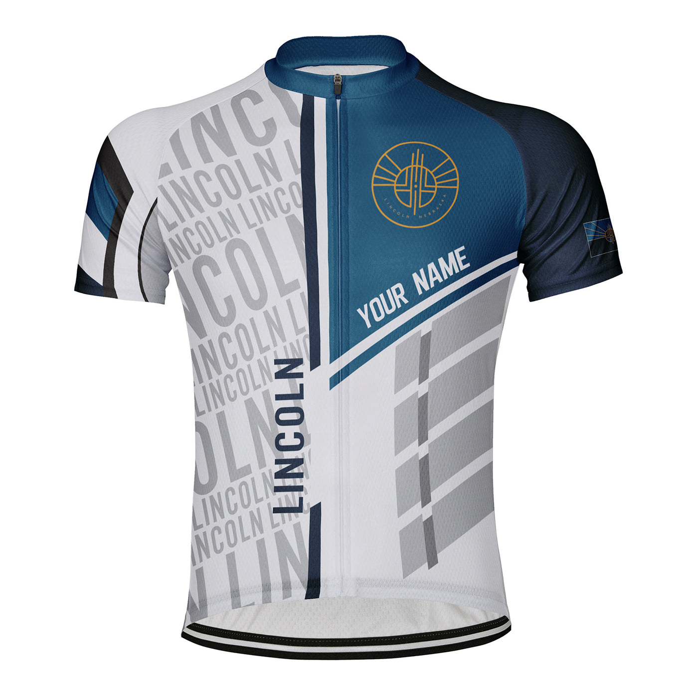 Customized Lincoln Men's Cycling Jersey Short Sleeve