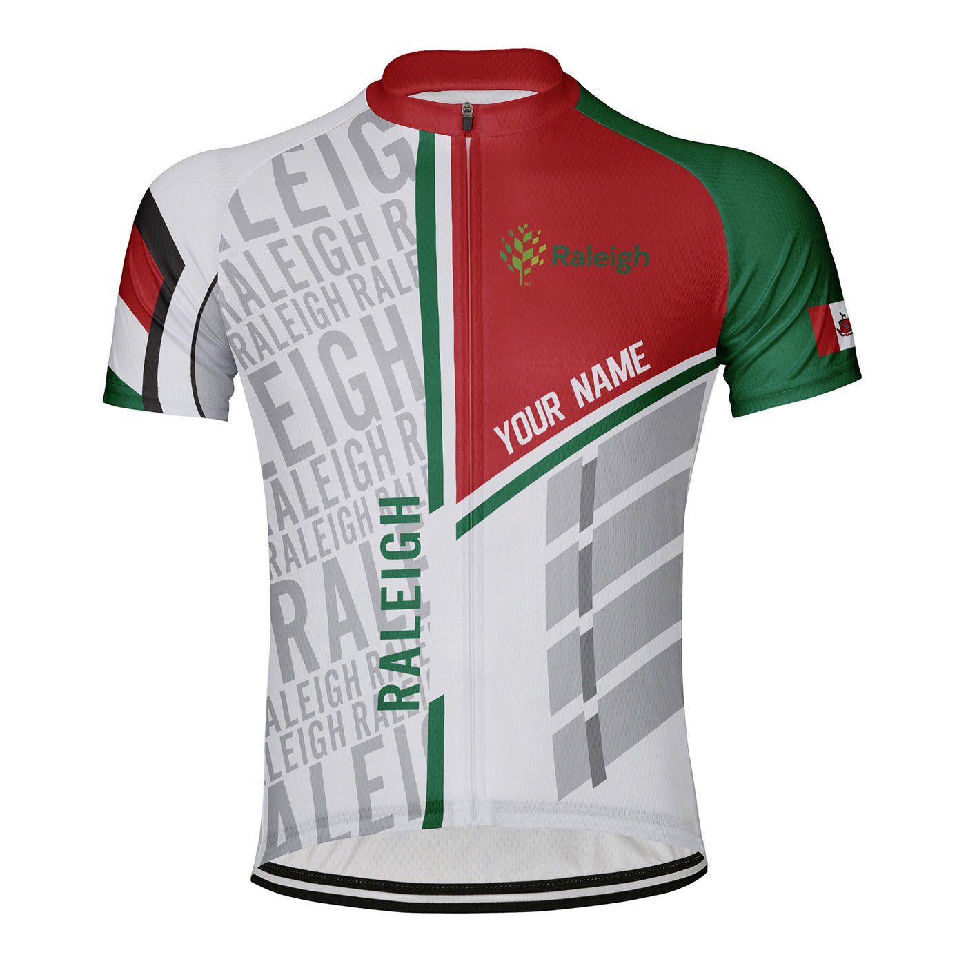 Customized Raleigh Men's Cycling Jersey Short Sleeve