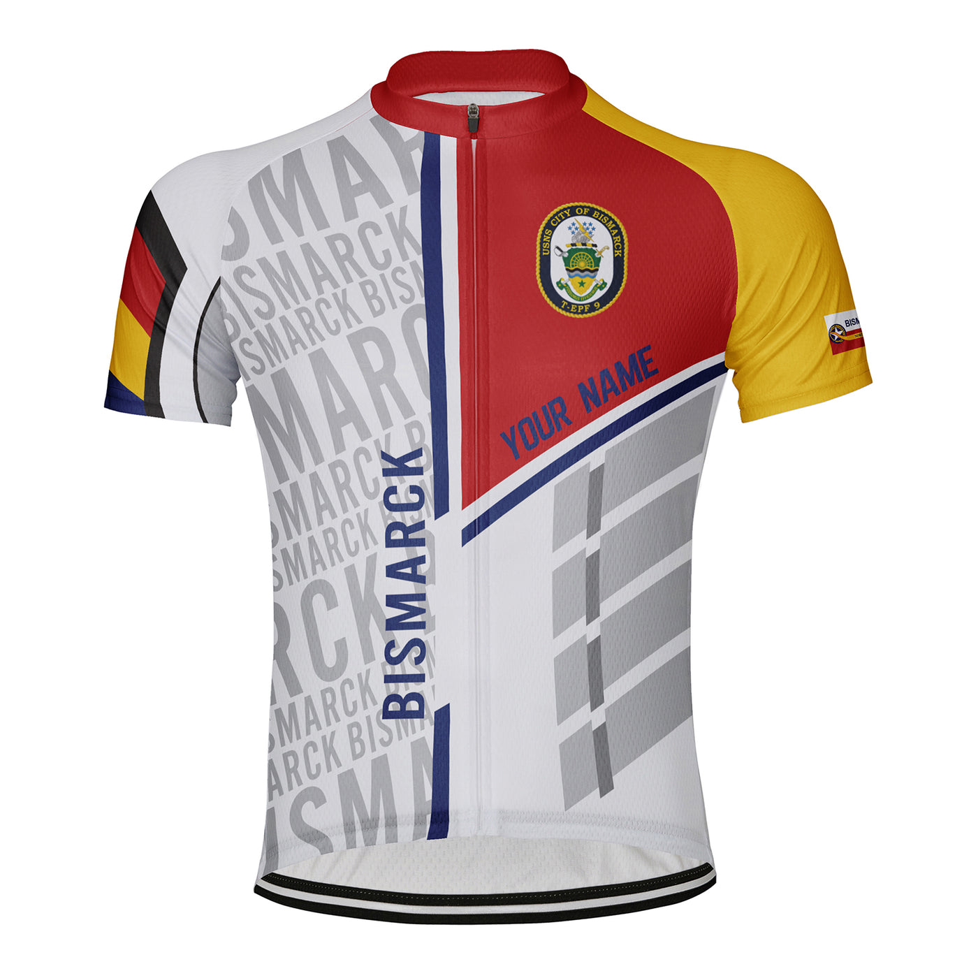 Customized Bismarck Men's Cycling Jersey Short Sleeve