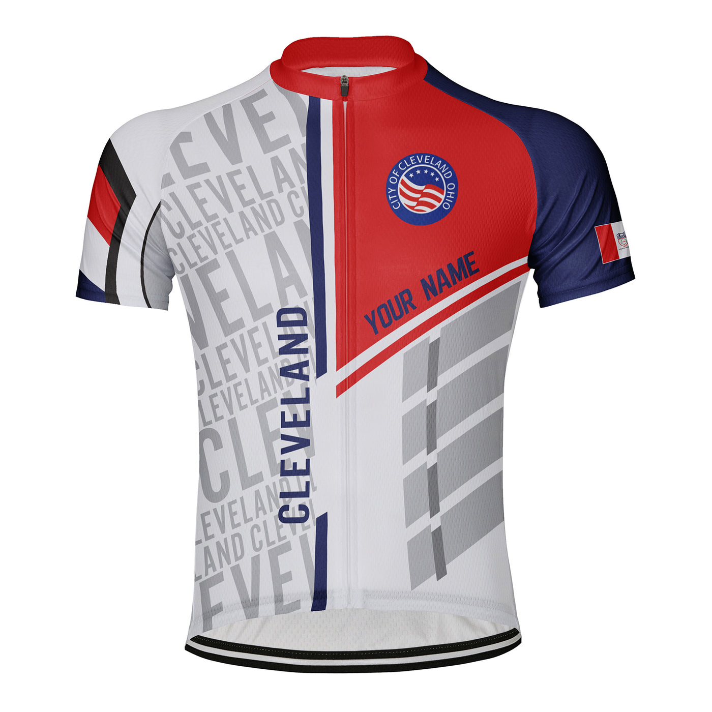 Customized Cleveland Men's Cycling Jersey Short Sleeve