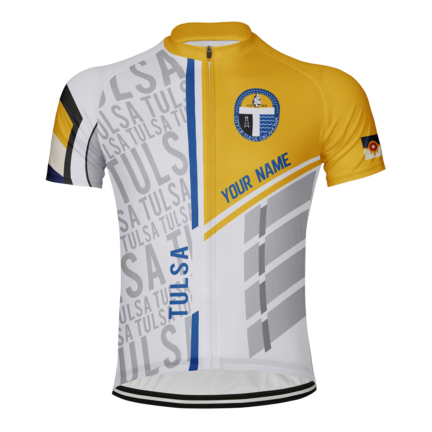 Customized Tulsa Men's Cycling Jersey Short Sleeve