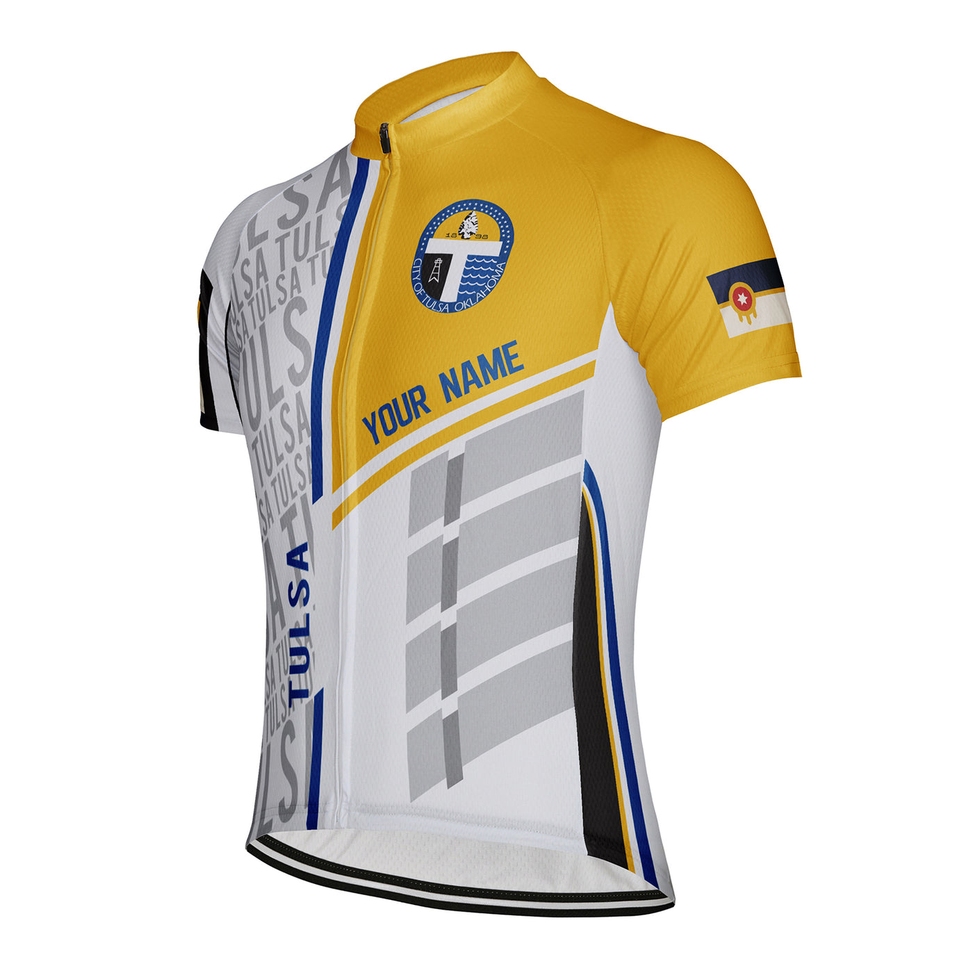 Customized Tulsa Men's Cycling Jersey Short Sleeve