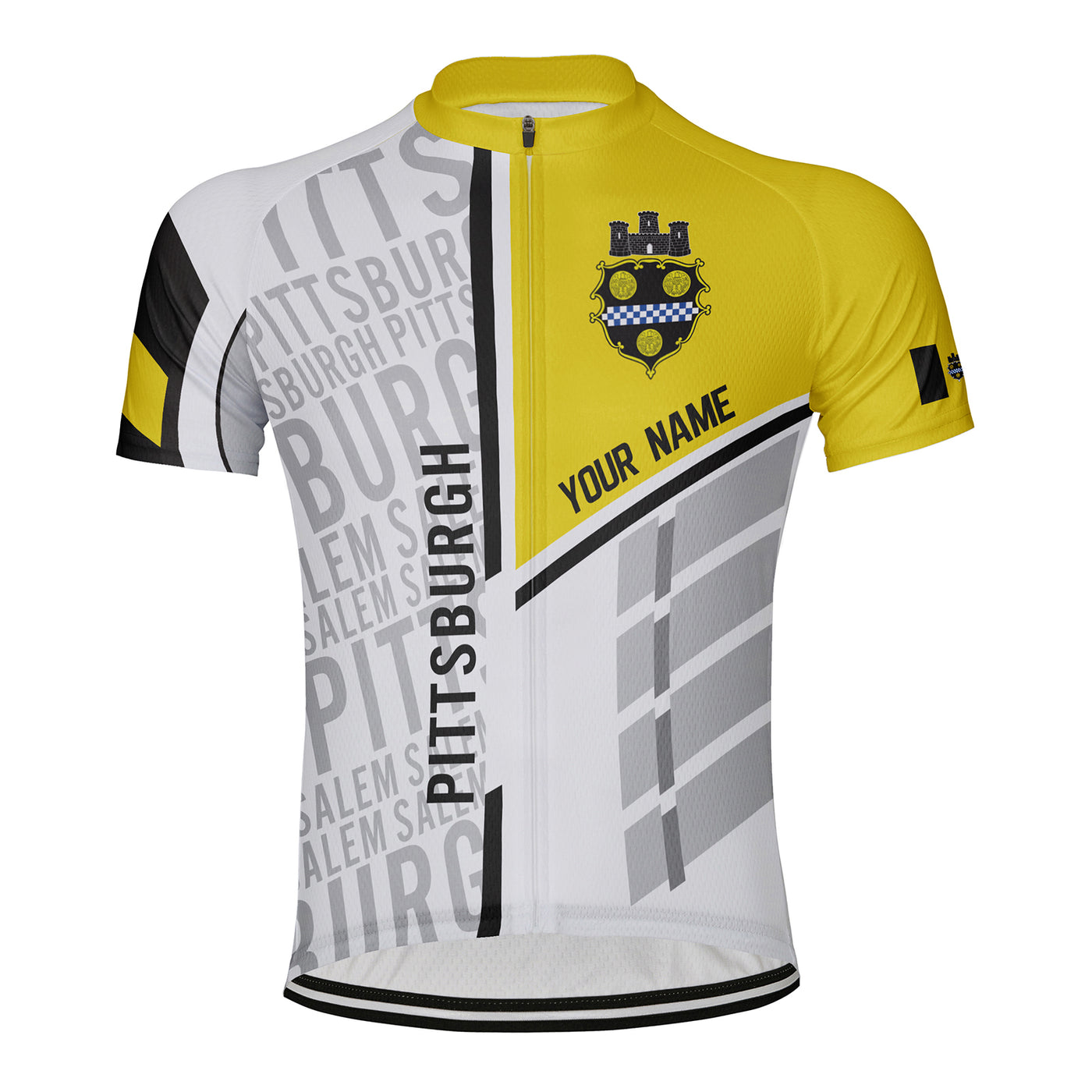 Customized Pittsburgh Men's Cycling Jersey Short Sleeve