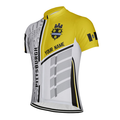 Customized Pittsburgh Men's Cycling Jersey Short Sleeve