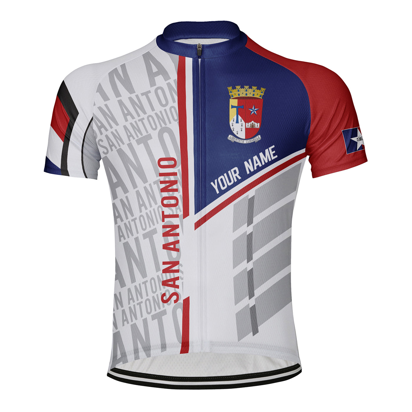Customized San Antonio Men's Cycling Jersey Short Sleeve