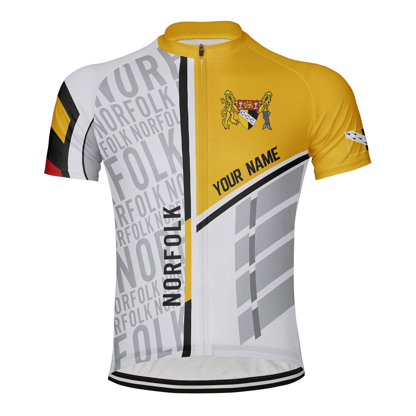 Customized Norfolk Men's Cycling Jersey Short Sleeve