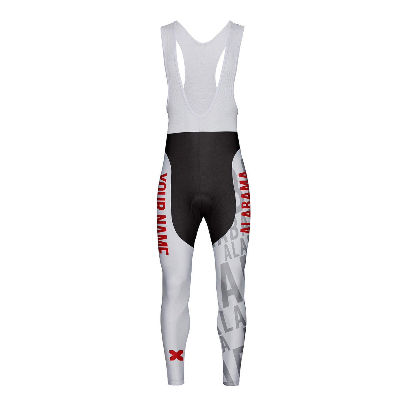 Customized Alabama Unisex Thermal Fleece Cycling Bib Tights Long Pants