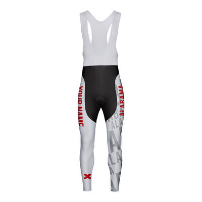 Customized Alabama Unisex Thermal Fleece Cycling Bib Tights Long Pants