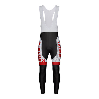 Customized Alabama Unisex Thermal Fleece Cycling Bib Tights Long Pants
