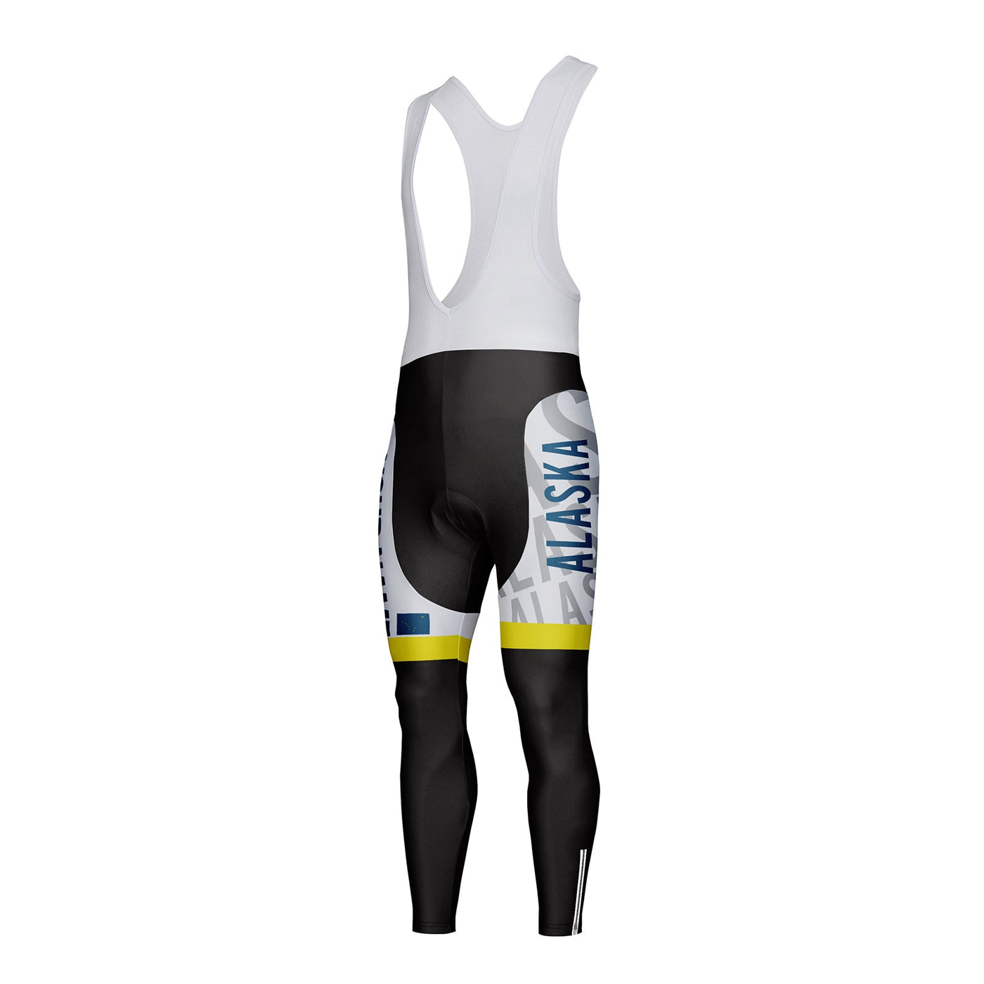 Customized Alaska Unisex Thermal Fleece Cycling Bib Tights Long Pants