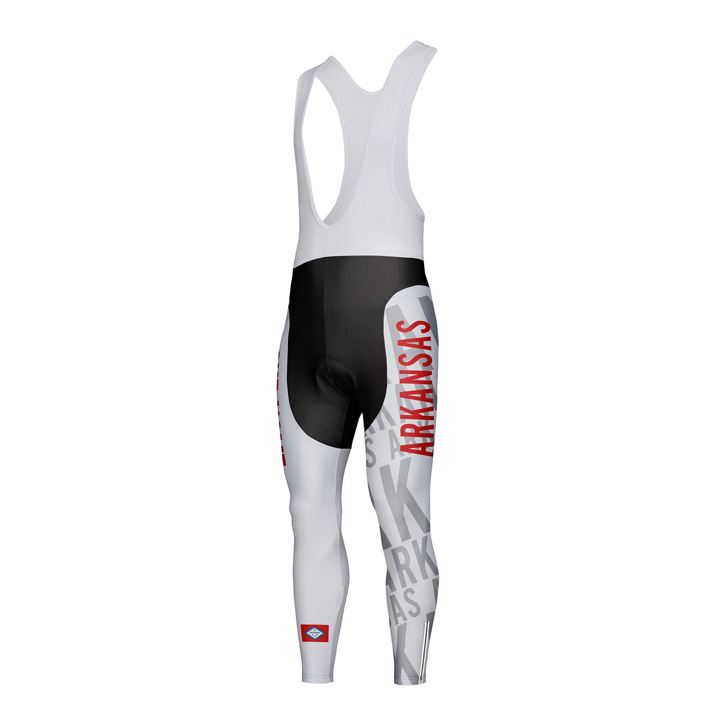 Customized Arkansas Unisex Thermal Fleece Cycling Bib Tights Long Pants