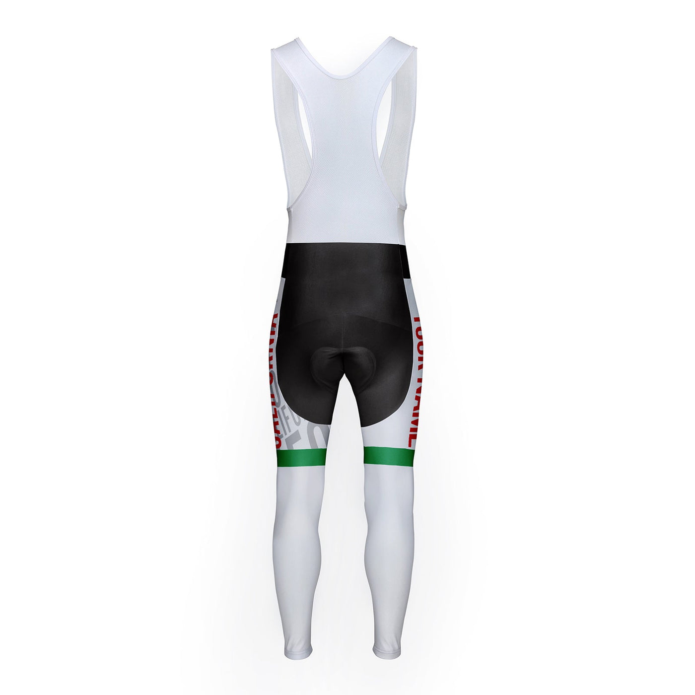 Customized California Unisex Thermal Fleece Cycling Bib Tights Long Pants