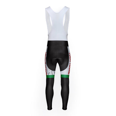Customized California Unisex Thermal Fleece Cycling Bib Tights Long Pants