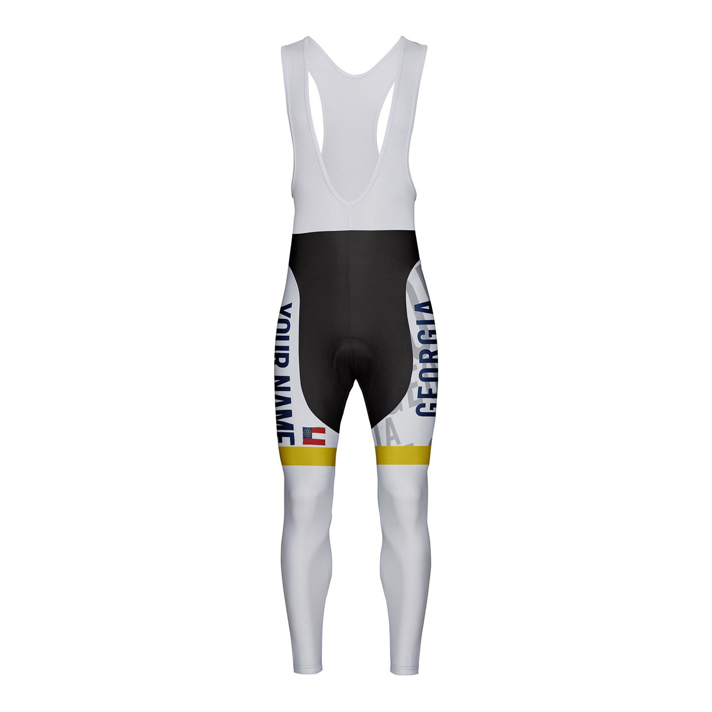 Customized Georgia Unisex Cycling Bib Tights Long Pants