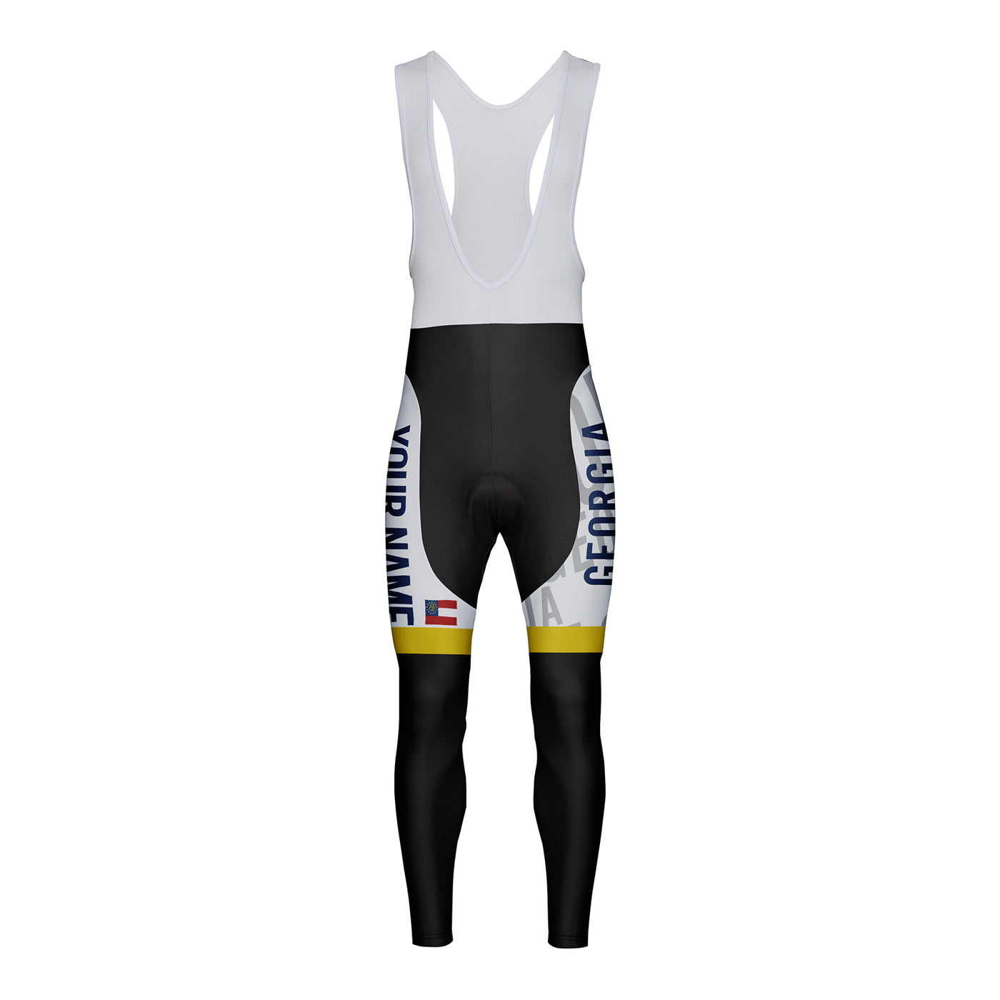 Customized Georgia Unisex Cycling Bib Tights Long Pants