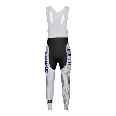 Customized Utah Unisex Thermal Fleece Cycling Bib Tights Long Pants